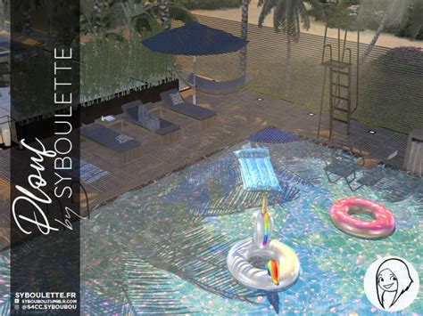 Plouf Pool Cc Sims 4 Syboulette Custom Content For The Sims 4