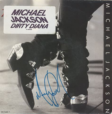 Lot Detail Michael Jackson Signed Dirty Diana Single Record
