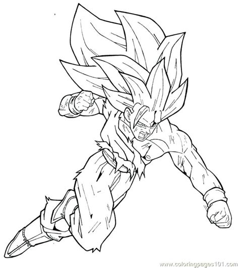 Ssgss Goku Coloring Pages At Free Printable