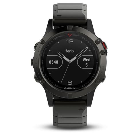 This gives you a great sense of scale before even taking the watch out of the box, and lets you see how thick the watch. Garmin 010-01688-21 Fenix 5 Sapphire Smartwatch horloge