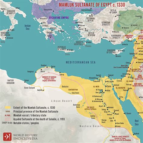 Mamluk Sultanate Of Egypt C 1330 A Map Illustrating The Rise And