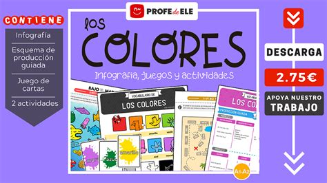 120 🎨 Los Colores Pack Vocabulario