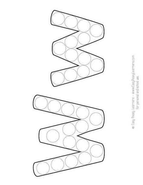 Free Alphabet Do a Dot Printables  Easy Peasy Learners  Do a dot, Dot