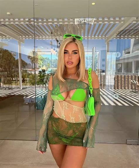 Love Islands Ellie Brown Wows Fans In Minuscule Bikini As She Covers Up With Sheer Top Daily Star