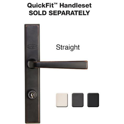 Larson Quickfit Aged Bronze Lockable Storm Door Matching Handleset In