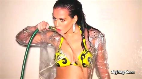 Katy Perry Getting Hosed Down In A Bikini In A Sexy Photo Shoot For Rolling Stone Magazine S