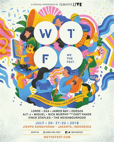 We The Fest 2018 Poster Contest Winner On Behance Creative Poster