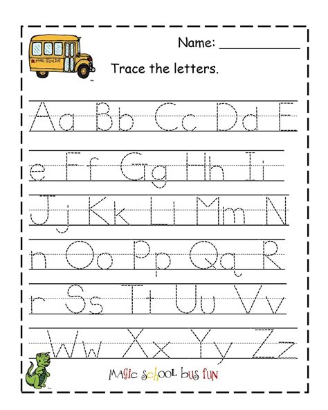 Kindergarten Alphabet Worksheets To Print Activity Shelter