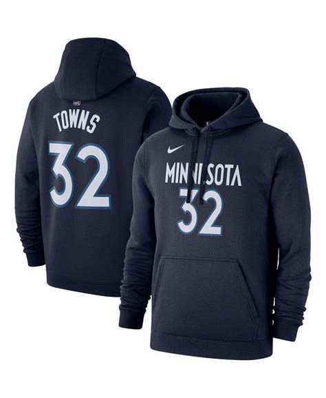 Nike Mens Karl Anthony Towns Navy Minnesota Timberwolves 201920 Name