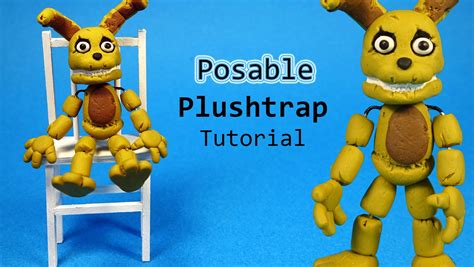 Five Nights At Freddys 4 Plushtrap Posable Figure Polymer Clay Tutorial