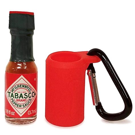 Tabasco Sauce Keychain Includes Mini Bottle Of Original Hot Sauce Miniature Individual Size
