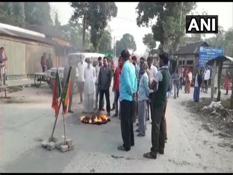 West Bengal Bjp Observes 12 Hour Bandh In Cooch Behar Over Party Worker