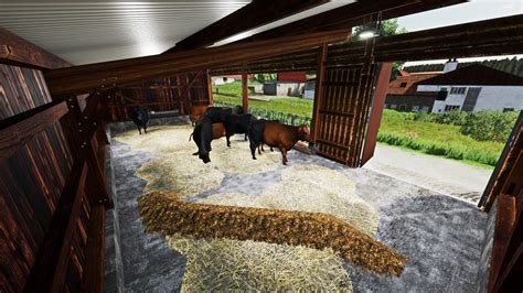 Small Cattle Barn With Manual Manure Removal FS22 KingMods