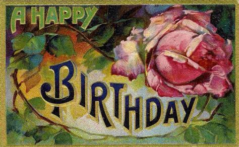 Birthday Wishes Happy Birthday Vintage Birthday Cards Happy