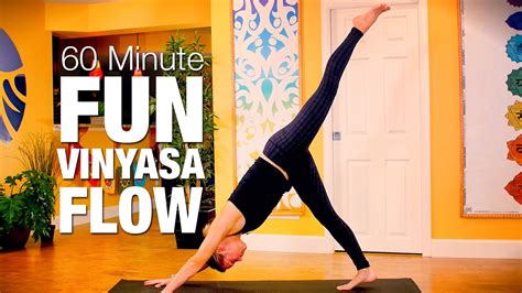 60 Min Fun Vinyasa Flow Yoga Class Five Parks Yoga Youtube