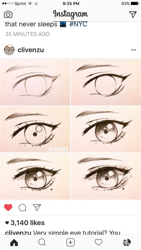 Pin By Emma Tanner On Eyeseyebrows References Eye Drawing Anime