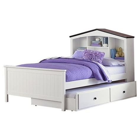 Black friday in july · free shipping many items Castle Heights Bookshelf Headboard Bed - White (Twin ...