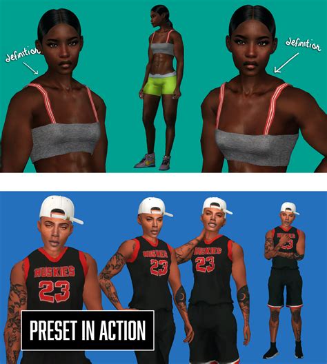 Estrojan S Strong Bod Preset 💪🏾💪🏽💪🏼💪🏻 My First Playing Sims 4