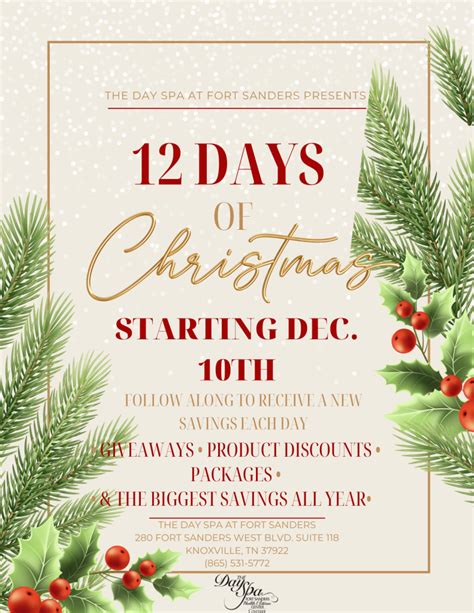12 days of christmas specials fort sanders health and fitness center