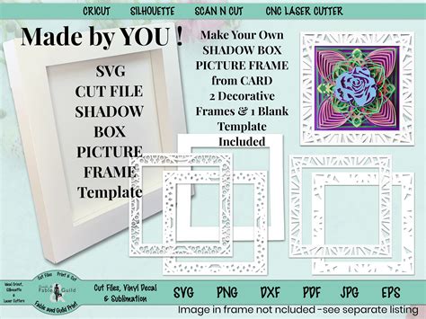 Free Shadow Box Template For Cricut - Printable Word Searches