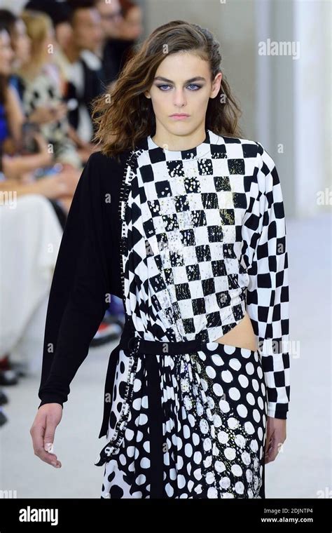 Amodel Walks The Runway During The Louis Vuitton Show As A Part Of