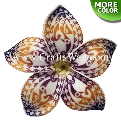 Learn how to make foam plumeria flower. Foam Plumeria Type NA (Tribal) - CraftsWay.,LLC Artificial ...