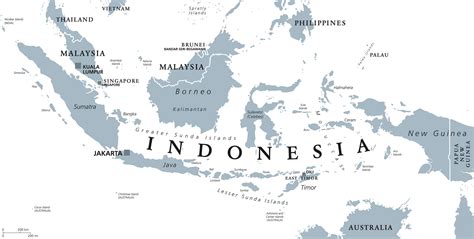 Detailed Map Of Indonesia And Malaysia