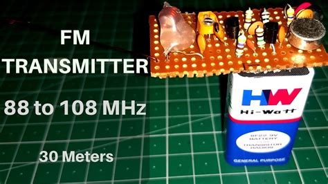 How To Make Simple Fm Transmitter 30 Meters Youtube