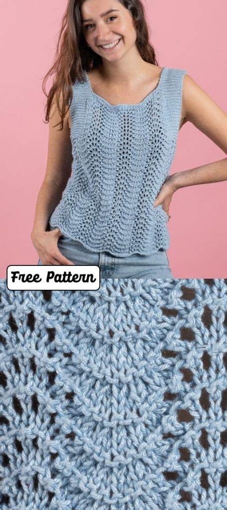 Free Knitting Pattern For Summer Tank Tops 2020 Knitting Bee