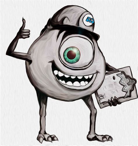 Mike Wazowski, reporting for duty! by decimates on DeviantArt