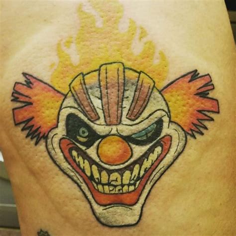 Tattoo Uploaded By Seb Vincent Hunt • Clown Twistedmetal Sweettooth • Tattoodo