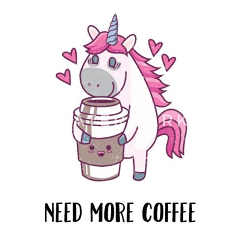 Need More Coffee Coffee Unicorn Girl T Mens Premium T Shirt
