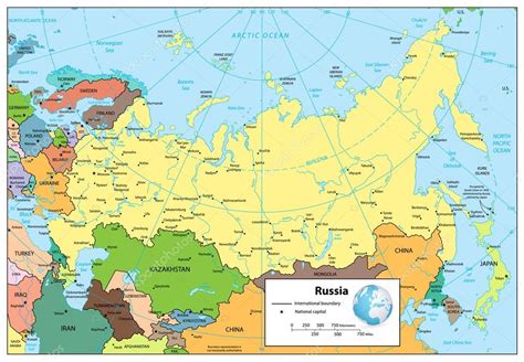Federaci N Rusa Mapa Pol Tico Detallado