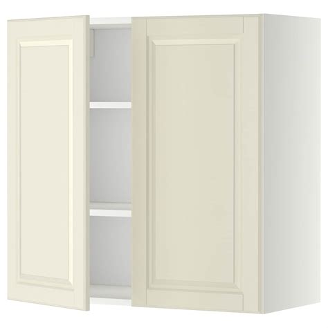 Metod Wall Cabinet With Shelves2 Doors White Bodbyn Off White