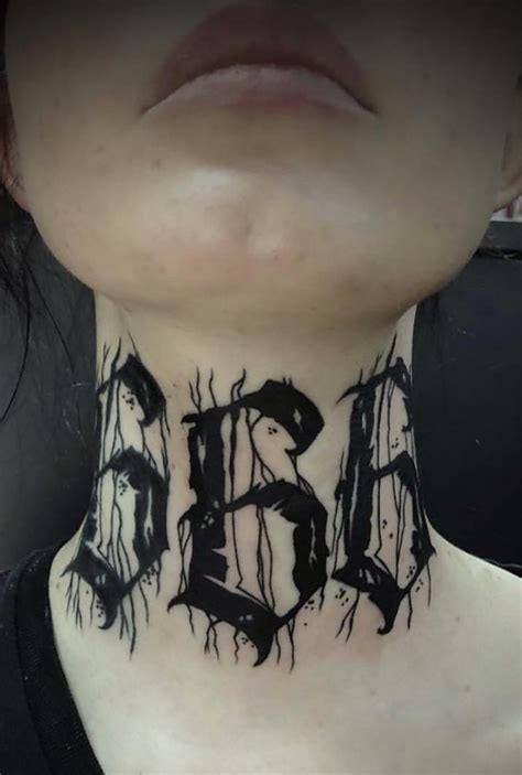 666 Laurel Windbreaker Throat Tattoo Neck Tattoo For Guys Neck Tattoo