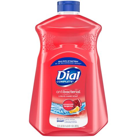 Dial Complete Antibacterial Liquid Hand Soap Refill Pomegranate