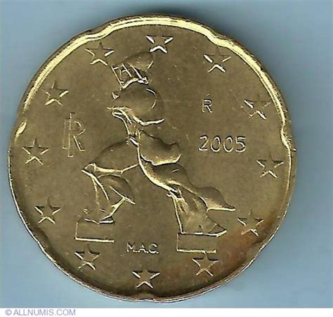 20 Euro Cent 2005 Euro 2002 20 Euro Cent Italy Coin 14358