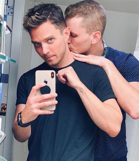 His boyfriend doesn't wanna get out. Eli Lieb and his boyfriend show off their matching tattoos ...
