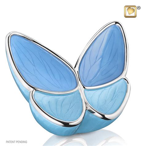 Blue Wings Of Life Cremation Urn Themed Butterfly Urn Love Urns