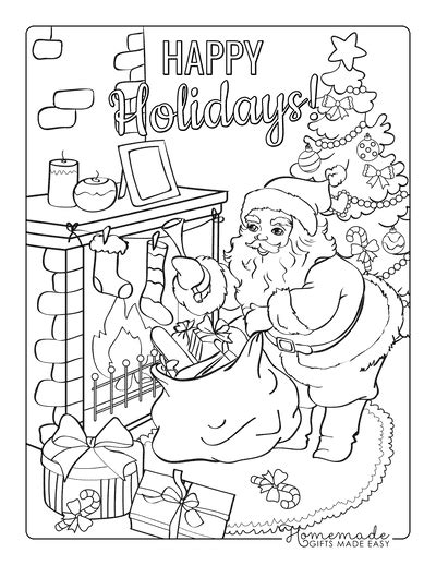 Christmas Scenes Coloring Pages Home Design Ideas