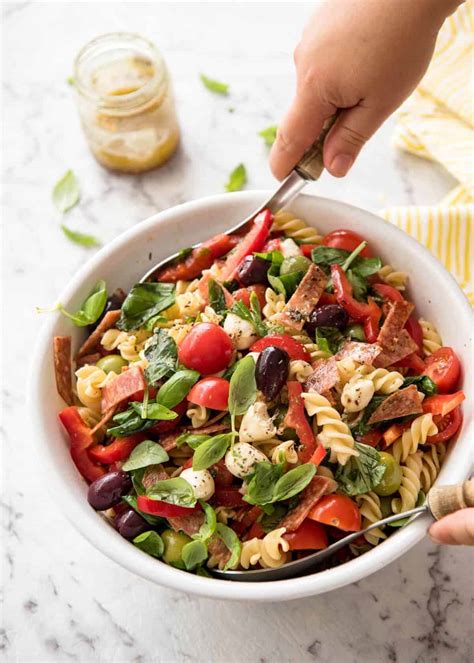 Italian Pasta Salad With Homemade Italian Dressing Recipetineats