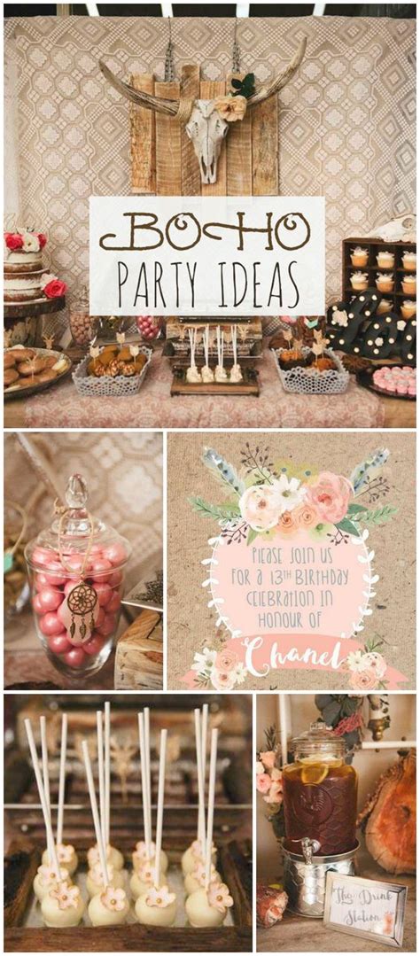 This Party Has A Rustic Boho Chic Style See More Party Ideas At