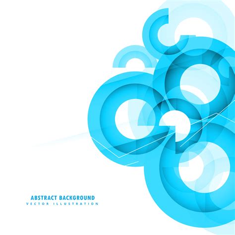 Abstract Blue Circles Background Design Download Free Vector Art