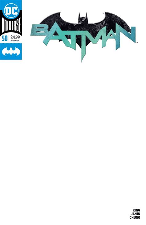 Batman 50 Blank Variant Cover