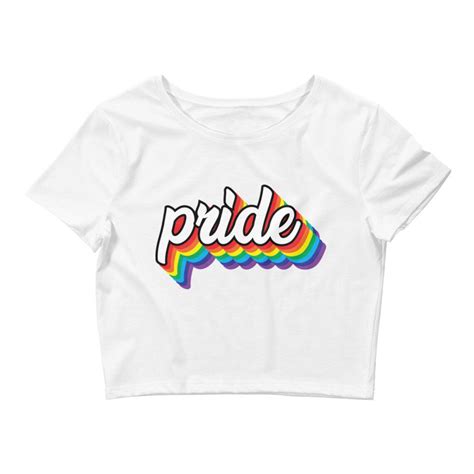 Pride Crop Top Gay Pride Crop Top Rainbow Crop Top Pride Etsy