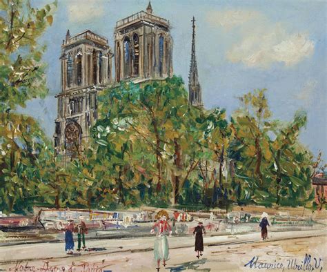 Maurice Utrillo 1883 1955 Notre Dame De Paris Christies