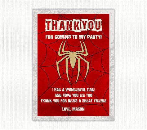 Free Printable Spiderman Thank You Tags Free Printable Templates