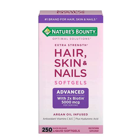 Buy Natures Bounty Hair Skin And Nails Extra Strength 250 Ct With