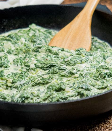Easy Creamed Spinach Creamed Spinach Good Healthy Recipes Tasty