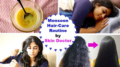 monsoon hair care tips and diy hair mask for frizzy hair by a skin doctor slick and natty youtube